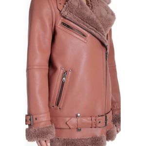 Avec Les Filles Jackets & Coats - NWT Avec Les Filles Vegan Leather Shearling Coat Avec Les Filles Jackets & Coats - NWT Avec Les Filles Vegan Leather Shearling Coat